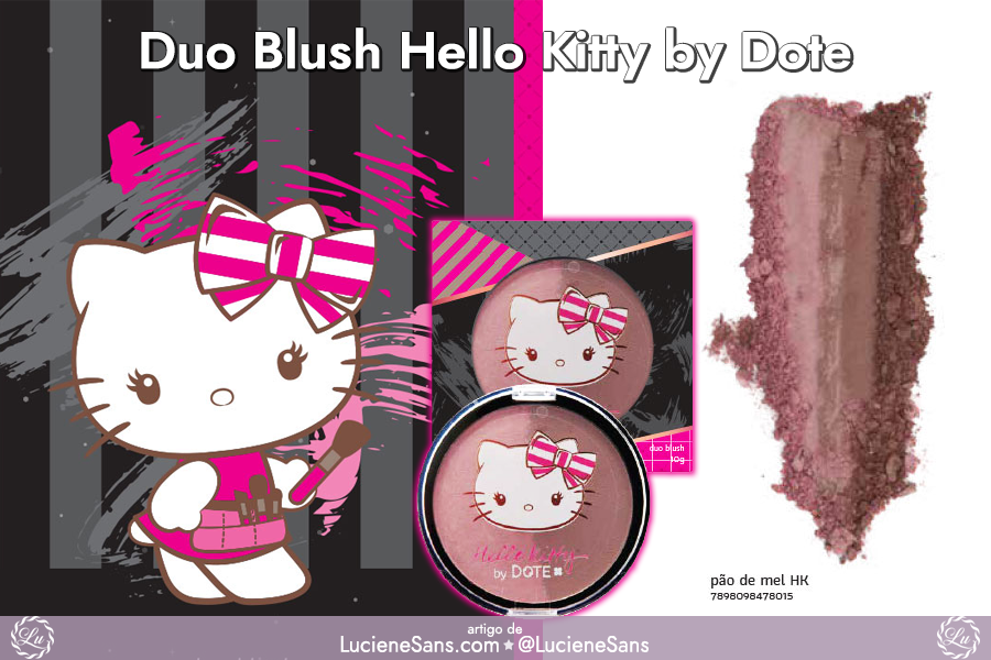 Coleção de Esmalte e Maquiagem Hello Kitty by Dote | ©LucieneSans.com duo blush bronzer hk lover fan