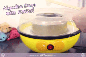 como fazer algodão doce em casa na máquina de algodão doce | ©LucieneSans.com